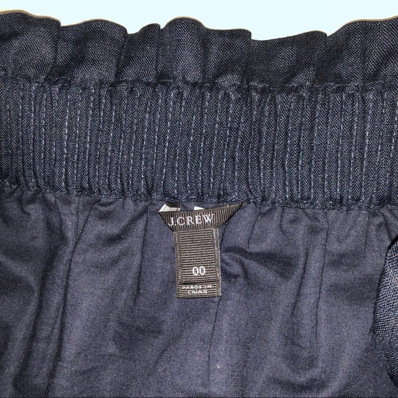 J. Crew Navy City Mini Linen Skirt - Picture 3 of 4
